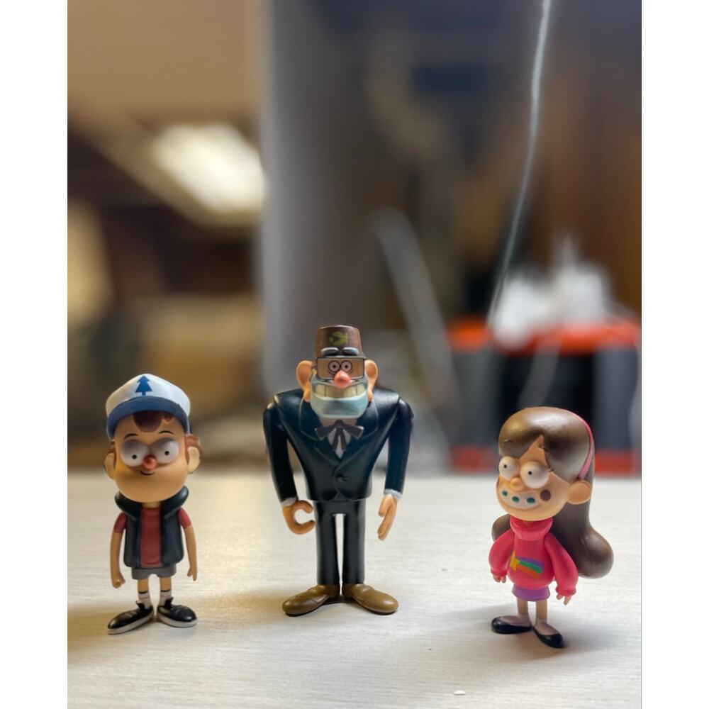 Gravity Falls Jazwares Figure Trio - Dipper, Mabel and Grunkle Stan 2015
